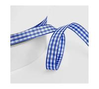 WENH Cinta de cuadros vichy, rollo de 3/8 de pulgada x 50 yardas, ideal for manualidades de picnic, accesorios for el cabello, manualidades y envoltura de regalos navideños.(Sapphire)