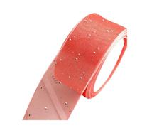 WENH Cinta de organza con diamantes de imitación de 4 cm - 10 yardas de cinta for manualidades DIY for lazos, accesorios y envoltura de regalos(Watermelon red)