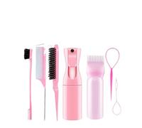 WENH Juego de 7 unidades de cepillos for el cabello, cepillo for desenredar, peine for masaje del cuero cabelludo, botella con pulverizador for peluquero, conjunto de accesorios for el cabello, produc
