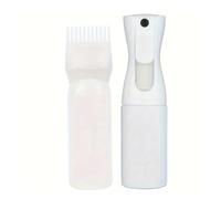 WENH Juego de aplicadores de aceite for el cabello, aplicador de peine de raíz y aplicador de aceite for el cabello, pulverizador de niebla fina, botella for tinte de cabello, herramientas de barbería