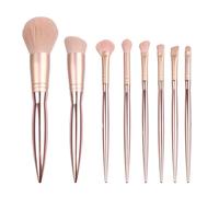 WENH Juego de brochas de maquillaje for principiantes, 7 unidades, 8 brochas de maquillaje portátiles, herramientas de belleza for artista de maquillaje, polvo de pelo suave(8 set meigui)