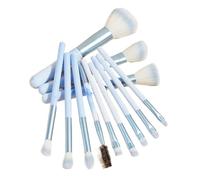 WENH Juego de brochas de maquillaje ultrasuaves de 12 piezas: kit de viaje de función completa for base, mezcla y sombra de ojos
