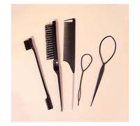 WENH Juego de herramientas de estilismo for el cabello DIY, Kit de herramientas for trenzar cepillos for el cabello, incluye peine for peinado, peine de cola de rata, cepillo for bordes, cepillo for e