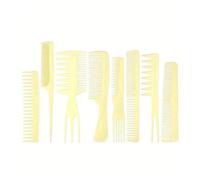 WENH Juego de peines for el cabello, peine de dientes anchos, peine plano, cola de rata, peine de doble cara, peine de horquilla, peine de dientes densos, herramientas de estilismo for el cabello, 8 U