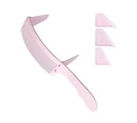 WENH Juegos de Peine de posicionamiento for corte de pelo, cortadora de pelo profesional, cepillo de Peine que se decolora for hombres, estilismo de salón, accesorios de peluquero (Color : Pink 2)