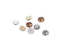 WENH Lote de 100 broches de metal con base de mariposa for hacer joyas hechas a mano, accesorios artesanales.(Random mixed)