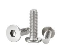 WENH M2 M2.5 M3 M4 M5 M6 M8 CM hexagonal Ultra delgado Super bajo plano oblea cabeza Allen perno 304 tornillos de A2-70 de acero inoxidable(M8x25(3pcs))