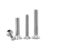 WENH M2 M2.5 M3 M4 M5 M6 M8 M10 304 Acero inoxidable Allen avellanado cabeza de oblea plana tornillo hexagonal perno con cabeza hexagonal tornillos mecánicos(55mm,M10 (10PCS))