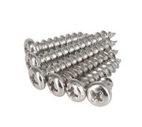 WENH M2 M3 M4 M5 M6 M8 304 Cruz de acero inoxidable redondo/tornillo de cabeza avellanada tornillos for madera(304 Round Head,60mm,M5 (12PCS))