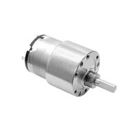 WENH Motor miniatura de CC con escobillas JGB37-520 de 6V/12V/24V con alto par, velocidad variable de 7 rpm a 960 rpm, alta potencia y reversa.(Motor And Governor,12RPM,6V)
