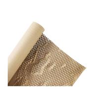 WENH Papel de nido de abeja de color sólido, malla elástica, no se rompe fácilmente, papel de forro interior, rollo de papel for envolver regalos de ramo floral(Chocolate)