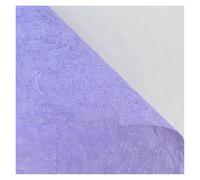 WENH Papel De Regalo Arrugado De Doble Capa, Engrosado, Monocromático, Regalo De Bricolaje, Un Paquete De Cinco, 23.2x23.2in(Purple)