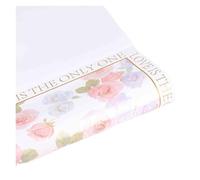 WENH Papel de regalo de rosas de neón for San Valentín, película impermeable for flores, papel de regalo coreano for flores, 20 unidades(White)