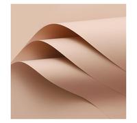 WENH Papel for envolver flores de Color sólido, impermeable, grueso, 20 piezas, película for embalaje de floristería, flores(Natural)