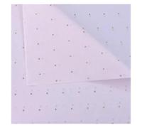 WENH Papel for envolver regalos de 50x70 Cm, papel tisú con patrón de puntos y estrellas for manualidades hechas a mano, 10 hojas/lote de Material de embalaje Floral(Gold Star-Pink)