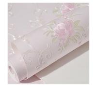 WENH Papel pintado autoadhesivo no tejido de 3 metros x 53 cm con estampado floral tridimensional.(3mX53cm color6)