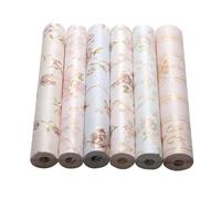 WENH Papel pintado autoadhesivo no tejido de 3 metros x 53 cm con estampado floral tridimensional.(3mX53cm color13)