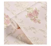 WENH Papel pintado autoadhesivo no tejido de 3 metros x 53 cm con estampado floral tridimensional.(3mX53cm color9)