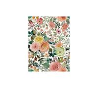 WENH Papel tapiz autoadhesivo de PVC esmerilado a prueba de humedad de 3 metros for el hogar, pegatinas de pared con estampado de flores.(Black)