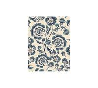 WENH Papel tapiz autoadhesivo de PVC esmerilado a prueba de humedad de 3 metros for el hogar, pegatinas de pared con estampado de flores.(Blue)