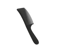 WENH Peine de decoloración profesional for peluquero, peine de corte de pelo plano superior for hombres, peine resistente al calor, herramientas de estilismo de salón (Color : Black Curved)