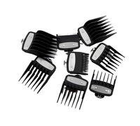 WENH Peine de límite de clippe de pelo profesional, peines guía de corte, 8/10 Uds., 1,5/3/4, 5/6/10/13/19/25MM, juego de accesorios de peluquero (Color : 8Pcs Black)