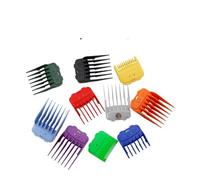WENH Peine de límite for cortadora de pelo magnética fuerte, guía de corte, accesorios de barbero, conjunto con rizador, protector de cortadora, 10 Uds. (Color : Color-bagged)