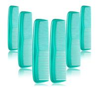 WENH Peines de bolsillo for hombres, peine de corte de 5 pulgadas con dientes anchos y finos, peine profesional de plástico negro for corte de pelo de barbero, 50 Uds.(50pcs green)