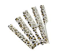 WENH Set de cinco peines antiestáticos con estampado de leopardo for el cuidado del cabello. Reduce la rotura del cabello y es apto tanto for cabello húmedo como seco.