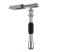 WENH Soporte de lujo for maquinilla de afeitar, soporte de resina con mango de acero inoxidable cromado, soporte de calidad for afeitado, juego de brochas de afeitar for hombres, herramienta de afeita