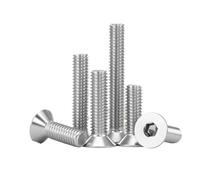 WENH Tornillo con cabeza hexagonal de acero inoxidable 304 DIN7991 tornillos planos de cabeza avellanada tornillos de Metal for máquina M2M2.5M3M4M5M6 M8 M10(16mm(20Pcs),M4)