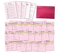 wenhihsiy Juegos de pelea para baby shower, tarjetas de juego de ducha rosa, juegos de fiesta de revelación de género para familiares y amigos, juego de feudo amigable para grupos, suministros de