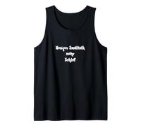 Weniger Smalltalk, más Schlaf Camiseta sin Mangas