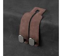 WENINETIES 2 Ganchos para Asiento de Coche para Mercedes Benz GLC Coupé C254 2024, Cuero Ganchos para el Respaldo Asiento Trasero de Coche Accesorios Interiores,Brown