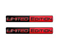 WENINETIES 2 PCS Emblema Adhesivo metálico para FIAT 500 Ducato Panda Grande Punto, Metal 3D Insignia para carrocería de Coche para Carrocería Pegatinas,Black-Red