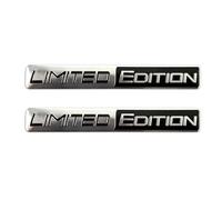 WENINETIES 2 PCS Emblema Adhesivo metálico para Toyota GR Corolla Yaris Aygo Prius RAV4 Crown CHR Camry Auris, Metal 3D Insignia para carrocería de Coche para Carrocería Pegatinas,Black-Silver