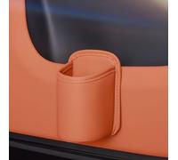 WENINETIES 2 Pieza Porta Vasos Coche para Suzuki SX4 I 2009-2014, Cuero PU Soporte Bebidas Organizador Asiento Elegante Soporte Puerta,Orange