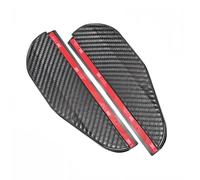 WENINETIES 2 Piezas Deflectores de Lluvia para Espejo Retrovisor para Ford Fiesta Active VIII 2018-2022, Viseras Impermeables Protección Exterior de Resina