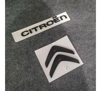 WENINETIES 2 Piezas Pegatina Emblema Coche para Citroen Berlingo C-Elysee C1 C3 C5 C6 C4 DS5, Calcomanía de Metal con Logotipo 3D Cromado Badge Sticker Accesorios Tuning Regalo,Black