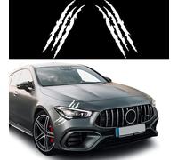 WENINETIES 2 Piezas Pegatinas de Garra de Faro para Porsche 911 Carrera RSR 2.8/3.0, Vinilo de Garra de Monstruo Calcomanías Deportivas de Carrocería Tuning Exterior,White