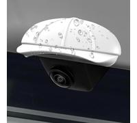 WENINETIES 2 Piezas Protector Lluvia Cámara Marcha Atrás Coche para Chery Omoda 9 per PHEV per SHS per C9 per PHEV 2025+, Cubierta Lente Trasera Visera Clima Toldo Flexible Seguridad,White