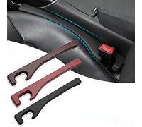 WENINETIES 2 Piezas Relleno de Hueco del Asiento para Ford Focus ST-Line MK4 2024, Protector de Ranura Lateral Organizador de Consola Anticaída Suave Accesorios,Brown