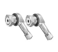 WENINETIES 2 Piezas Válvulas acodadas 90 Grados para BMW M1000RR K66 2021-2026, válvulas de neumático Moto en Aluminio para facilitar el inflado,Silver