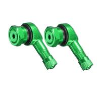 WENINETIES 2 Piezas Válvulas acodadas 90 Grados para Moto Guzzi California 1400 Custom/Touring 2013-2020, válvulas de neumático Moto en Aluminio para facilitar el inflado,Green