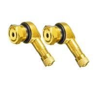 WENINETIES 2 Piezas Válvulas acodadas 90 Grados para MV Agusta F3 675 / RC 2012-2020, válvulas de neumático Moto en Aluminio para facilitar el inflado,Yellow