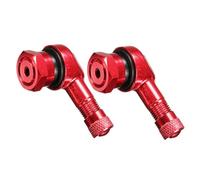 WENINETIES 2 Piezas Válvulas acodadas 90 Grados para MV Agusta F3 800 / RC 2013-2020, válvulas de neumático Moto en Aluminio para facilitar el inflado,Red