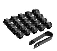 WENINETIES 20 Piezas Coche Tuerca Coches Ruedas para Mini Countryman 2025, Tapas para Tuercas Tapones Tornillos Ruedas Coche Ruedas Cubierta Tuerca,Bla-ck-21mm
