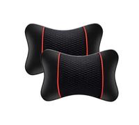 WENINETIES 2Pcs Cojín Cervical para Coche para FIAT Talento Van Soporte reposacabezas Ergonómico Cómodo Transpirable Almohada Accesorios Premium,Black Red
