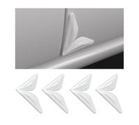 WENINETIES 4 Pcs Protectores de Esquina para Puertas de Coche para Seat Arona 2017-2022 2023 2024, Protección Antiarañazos Flexible Pegatinas de Borde de Vehículo,White