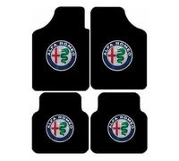WENINETIES 4 Piezas Alfombrillas de Coche para Alfa Romeo Mito Giulietta 156 159 Giulia 8C GT 147 Tonale, Automovil Alfombras ProteccióN Juego Completo Protección Moqueta Antideslizantes